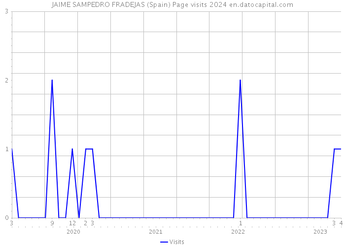JAIME SAMPEDRO FRADEJAS (Spain) Page visits 2024 