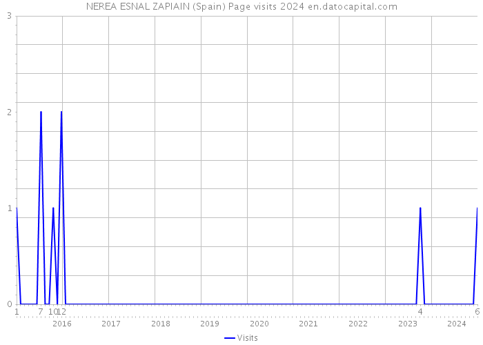 NEREA ESNAL ZAPIAIN (Spain) Page visits 2024 