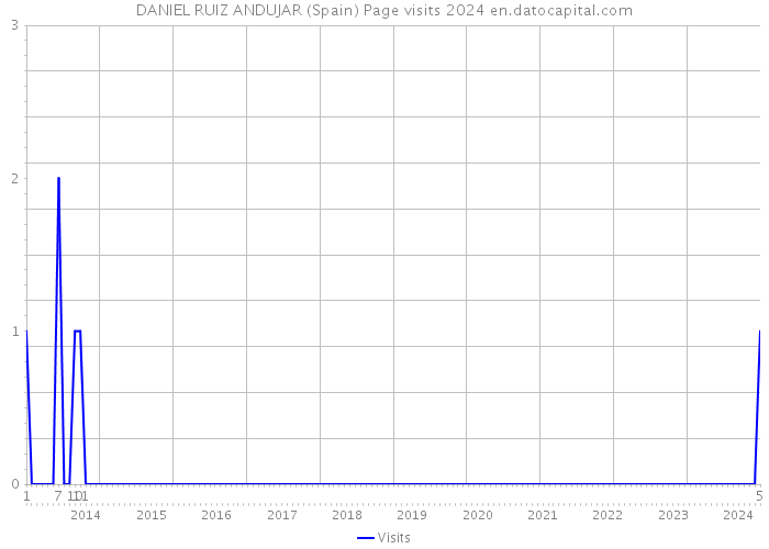 DANIEL RUIZ ANDUJAR (Spain) Page visits 2024 