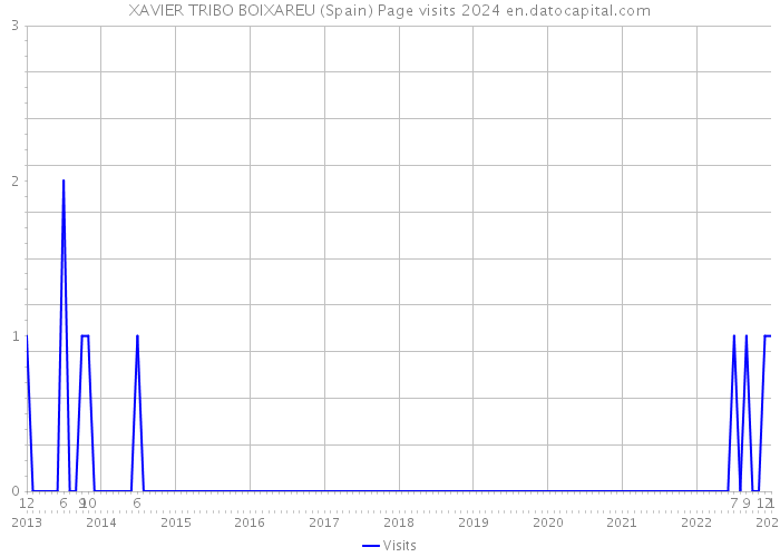 XAVIER TRIBO BOIXAREU (Spain) Page visits 2024 