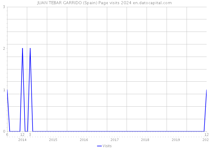 JUAN TEBAR GARRIDO (Spain) Page visits 2024 