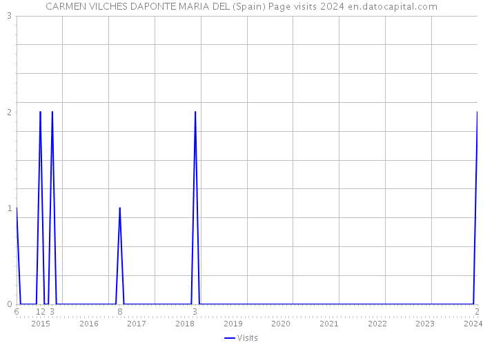 CARMEN VILCHES DAPONTE MARIA DEL (Spain) Page visits 2024 