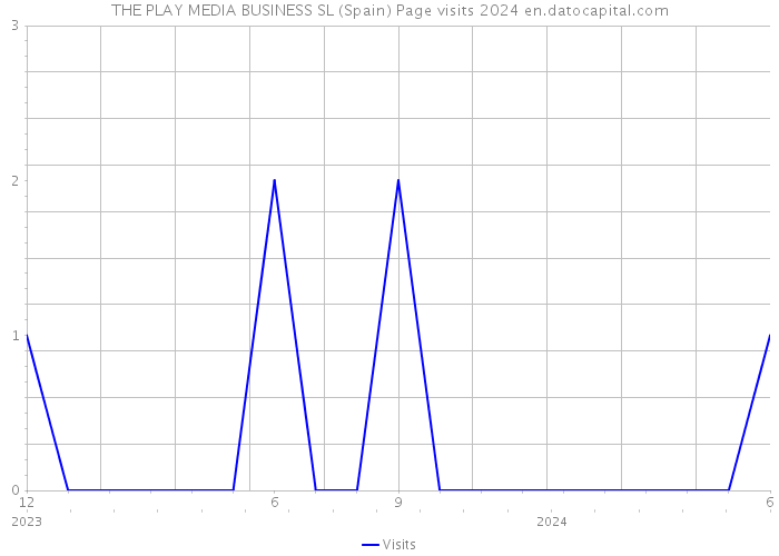 THE PLAY MEDIA BUSINESS SL (Spain) Page visits 2024 