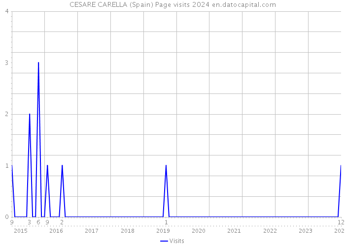 CESARE CARELLA (Spain) Page visits 2024 