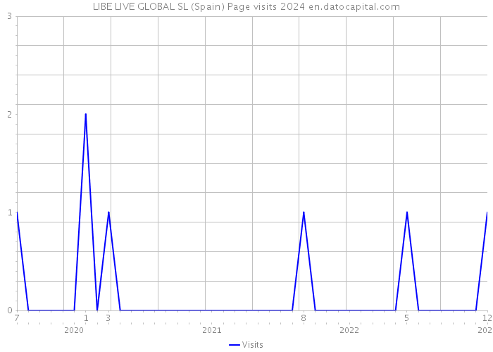 LIBE LIVE GLOBAL SL (Spain) Page visits 2024 
