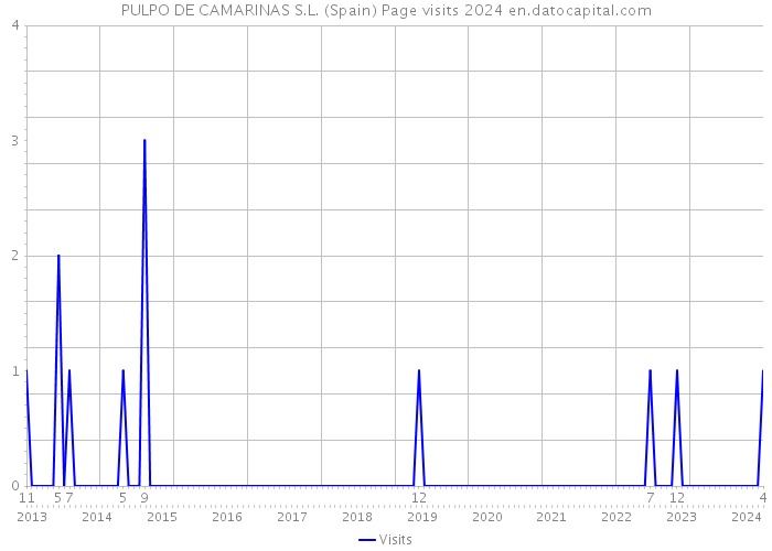 PULPO DE CAMARINAS S.L. (Spain) Page visits 2024 