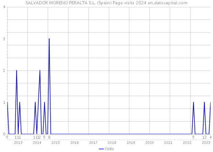 SALVADOR MORENO PERALTA S.L. (Spain) Page visits 2024 
