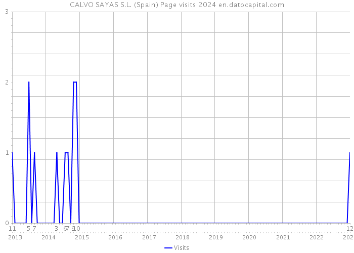 CALVO SAYAS S.L. (Spain) Page visits 2024 