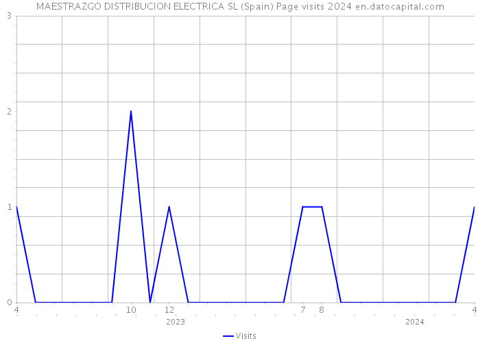 MAESTRAZGO DISTRIBUCION ELECTRICA SL (Spain) Page visits 2024 