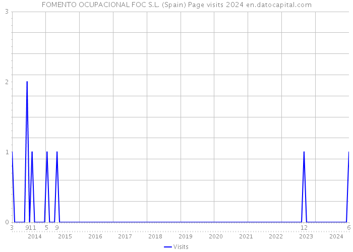 FOMENTO OCUPACIONAL FOC S.L. (Spain) Page visits 2024 