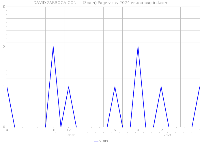 DAVID ZARROCA CONILL (Spain) Page visits 2024 