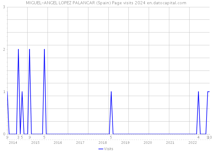 MIGUEL-ANGEL LOPEZ PALANCAR (Spain) Page visits 2024 