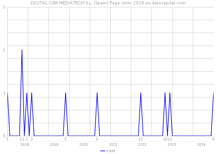 DIGITAL GSM MEDIATECH S.L. (Spain) Page visits 2024 