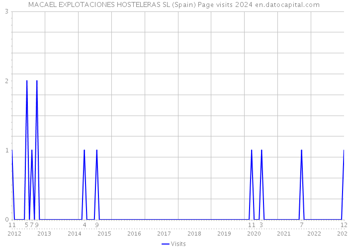 MACAEL EXPLOTACIONES HOSTELERAS SL (Spain) Page visits 2024 