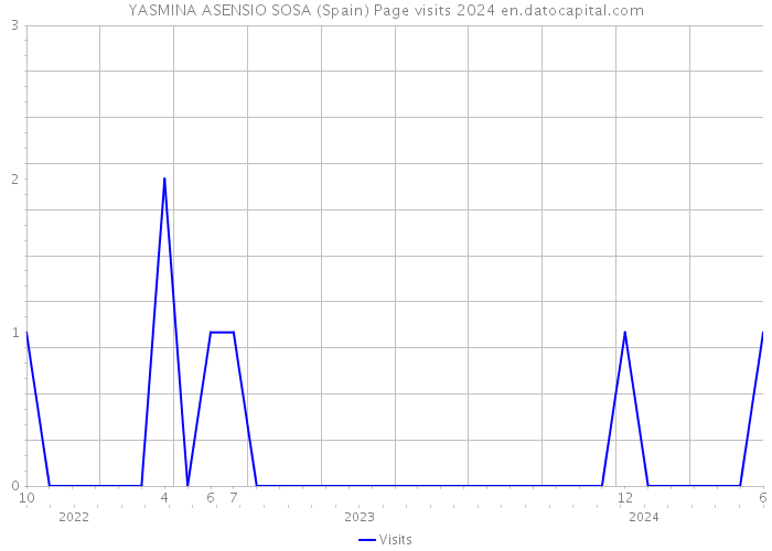 YASMINA ASENSIO SOSA (Spain) Page visits 2024 