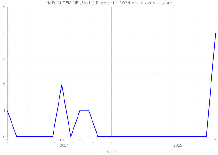 NADJIM TEMINE (Spain) Page visits 2024 
