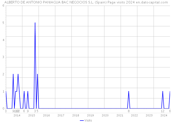 ALBERTO DE ANTONIO PANIAGUA BAC NEGOCIOS S.L. (Spain) Page visits 2024 