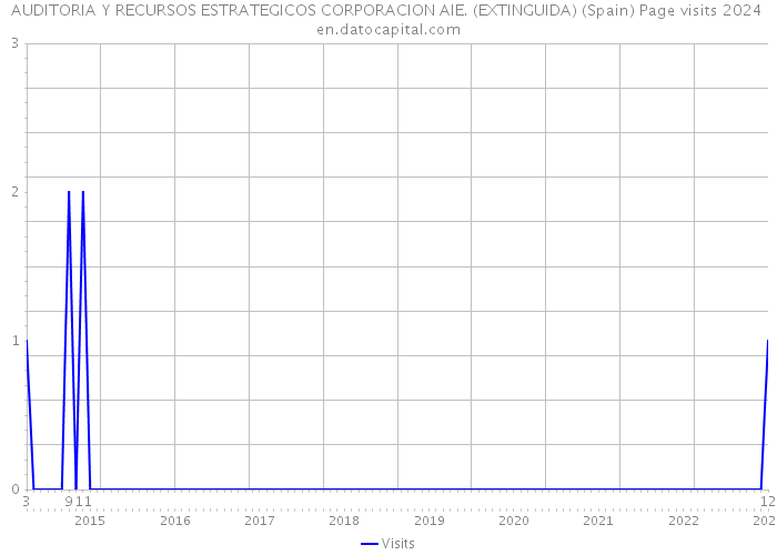 AUDITORIA Y RECURSOS ESTRATEGICOS CORPORACION AIE. (EXTINGUIDA) (Spain) Page visits 2024 