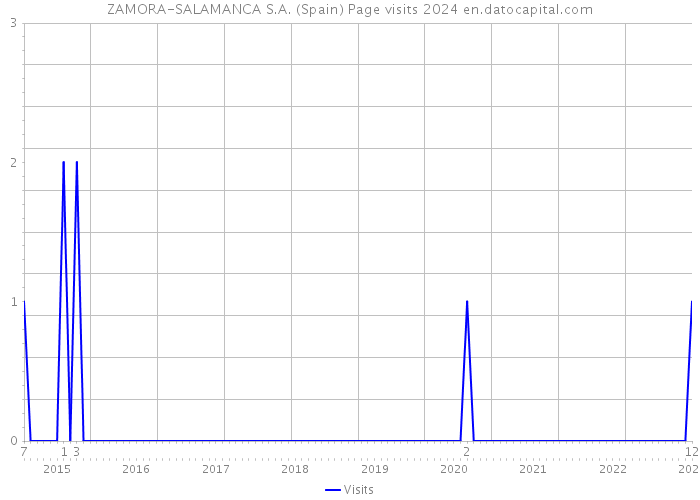ZAMORA-SALAMANCA S.A. (Spain) Page visits 2024 