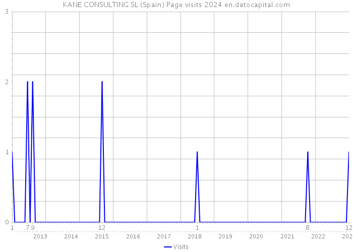KANE CONSULTING SL (Spain) Page visits 2024 