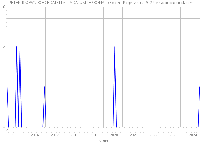 PETER BROWN SOCIEDAD LIMITADA UNIPERSONAL (Spain) Page visits 2024 