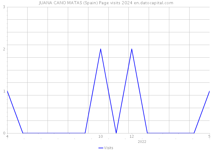 JUANA CANO MATAS (Spain) Page visits 2024 