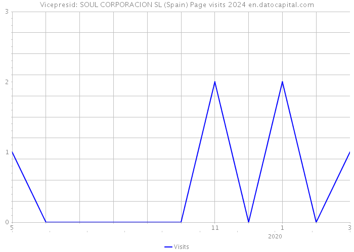 Vicepresid: SOUL CORPORACION SL (Spain) Page visits 2024 