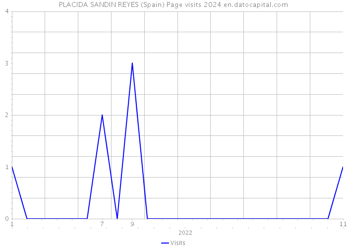 PLACIDA SANDIN REYES (Spain) Page visits 2024 