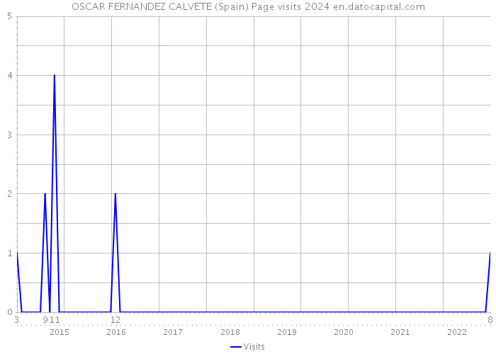 OSCAR FERNANDEZ CALVETE (Spain) Page visits 2024 
