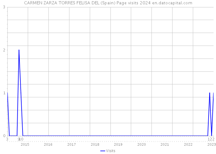 CARMEN ZARZA TORRES FELISA DEL (Spain) Page visits 2024 