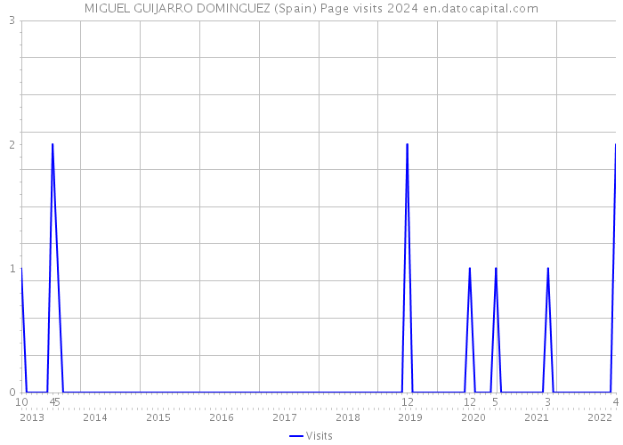 MIGUEL GUIJARRO DOMINGUEZ (Spain) Page visits 2024 