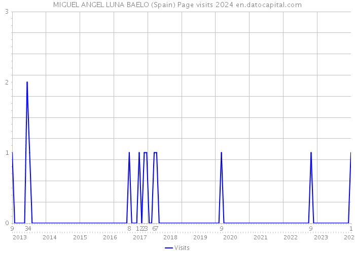 MIGUEL ANGEL LUNA BAELO (Spain) Page visits 2024 
