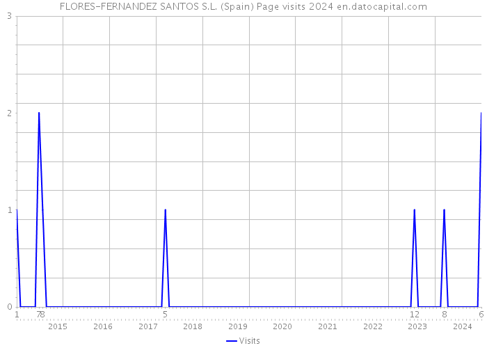 FLORES-FERNANDEZ SANTOS S.L. (Spain) Page visits 2024 