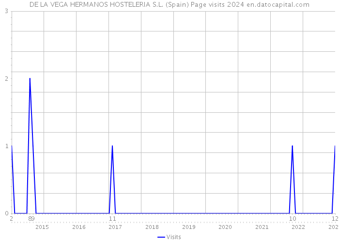 DE LA VEGA HERMANOS HOSTELERIA S.L. (Spain) Page visits 2024 