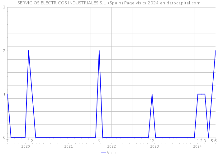 SERVICIOS ELECTRICOS INDUSTRIALES S.L. (Spain) Page visits 2024 