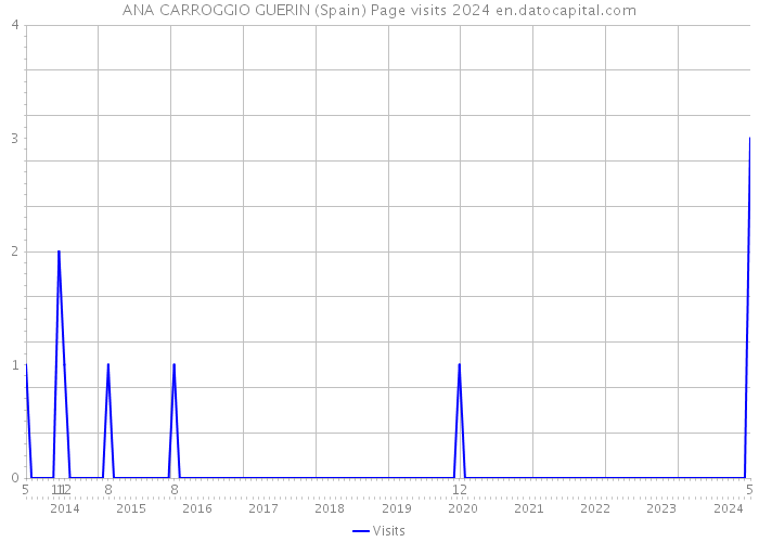 ANA CARROGGIO GUERIN (Spain) Page visits 2024 