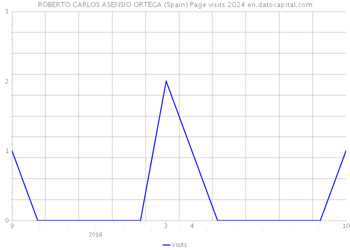 ROBERTO CARLOS ASENSIO ORTEGA (Spain) Page visits 2024 