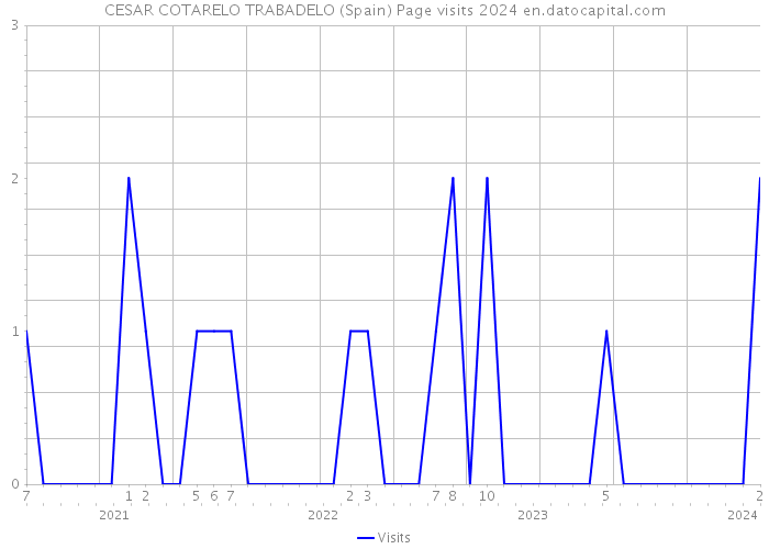 CESAR COTARELO TRABADELO (Spain) Page visits 2024 