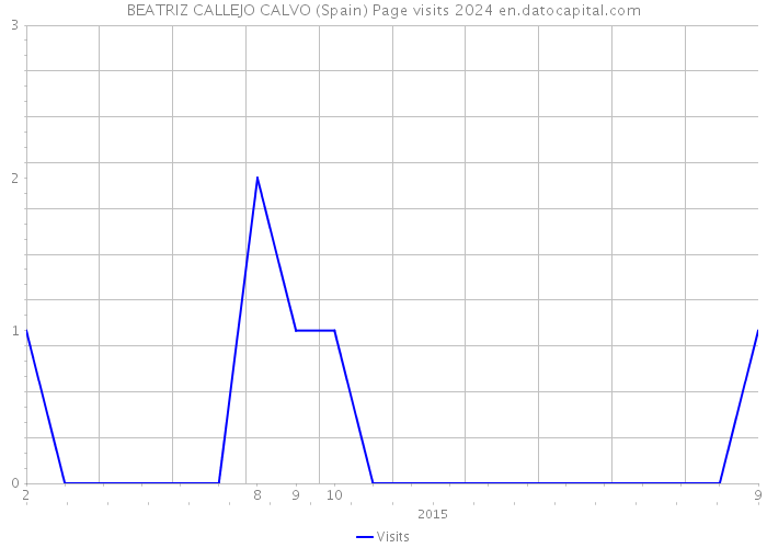 BEATRIZ CALLEJO CALVO (Spain) Page visits 2024 