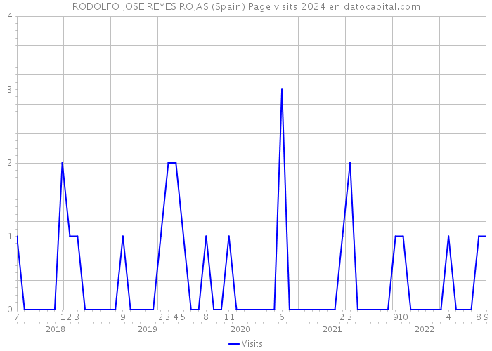 RODOLFO JOSE REYES ROJAS (Spain) Page visits 2024 