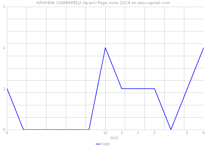 ARIANNA GAMBARELLI (Spain) Page visits 2024 