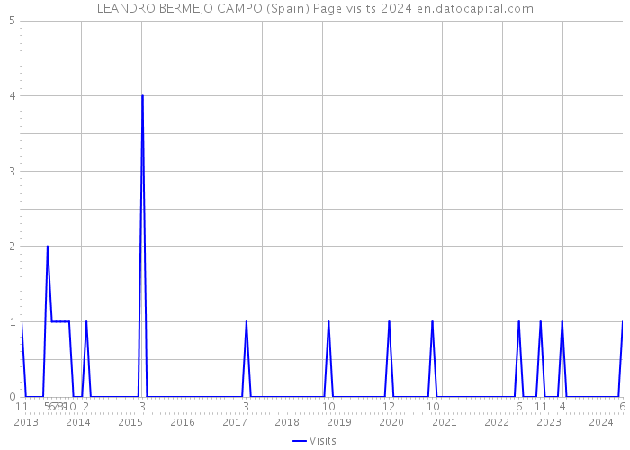 LEANDRO BERMEJO CAMPO (Spain) Page visits 2024 