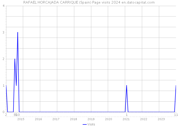 RAFAEL HORCAJADA CARRIQUE (Spain) Page visits 2024 