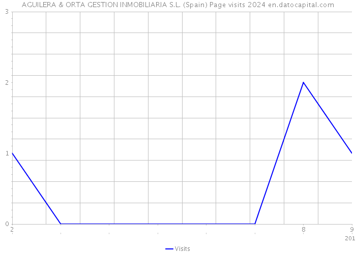AGUILERA & ORTA GESTION INMOBILIARIA S.L. (Spain) Page visits 2024 