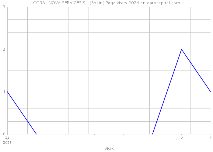 CORAL NOVA SERVICES S.L (Spain) Page visits 2024 