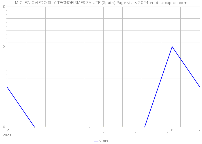 M.GLEZ. OVIEDO SL Y TECNOFIRMES SA UTE (Spain) Page visits 2024 