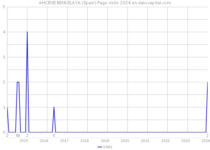 AHCENE BENKELAYA (Spain) Page visits 2024 