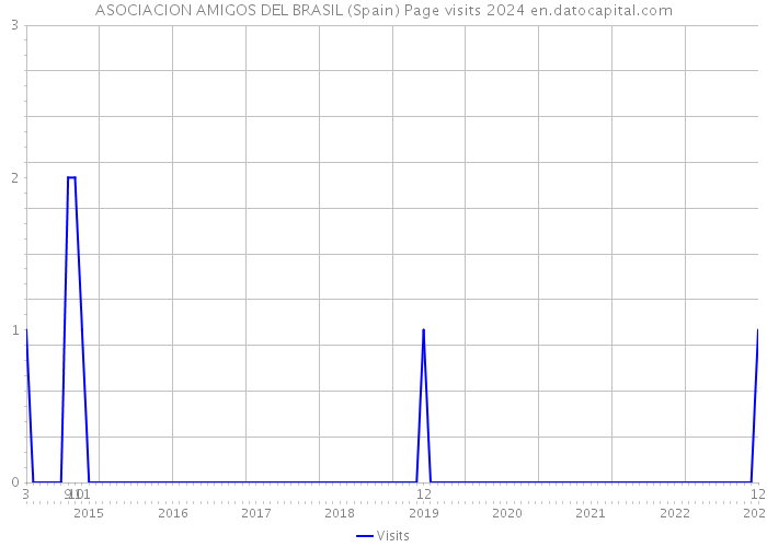 ASOCIACION AMIGOS DEL BRASIL (Spain) Page visits 2024 