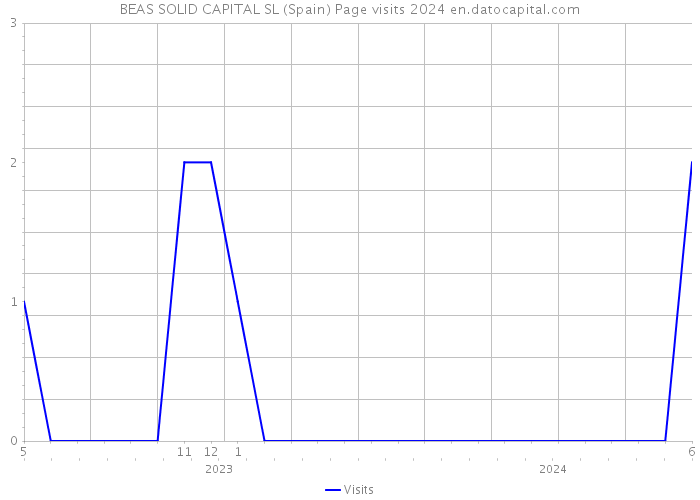BEAS SOLID CAPITAL SL (Spain) Page visits 2024 