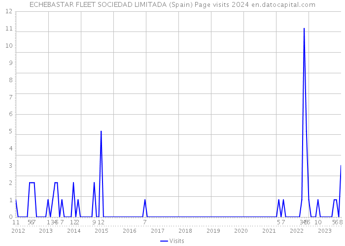 ECHEBASTAR FLEET SOCIEDAD LIMITADA (Spain) Page visits 2024 